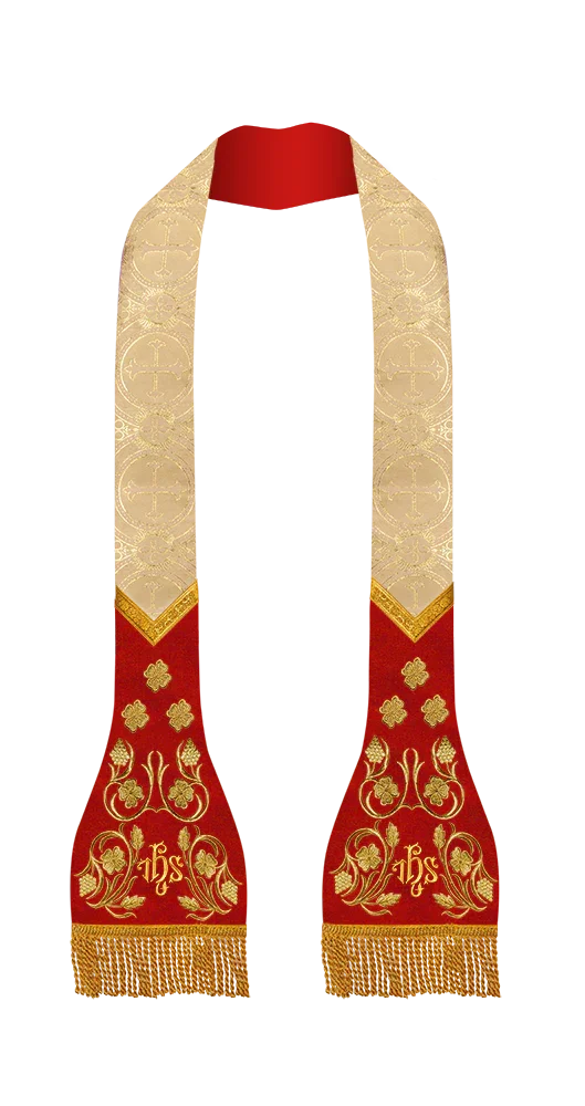 Roman Stole with grapes embroidery
