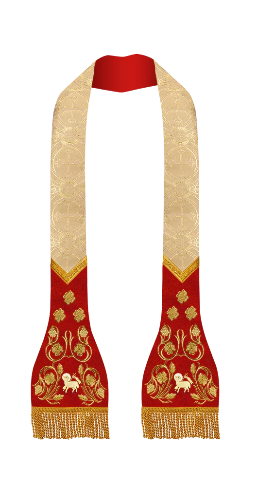 Roman Stole with grapes embroidery