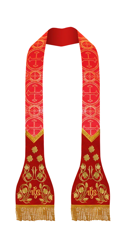 Roman Stole with grapes embroidery