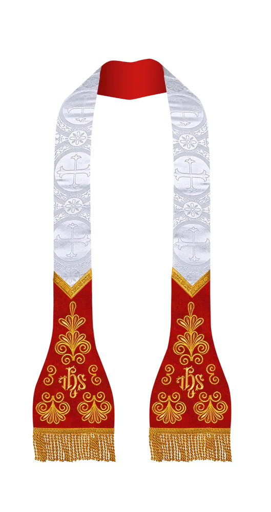 Damask / IHS / White - Red