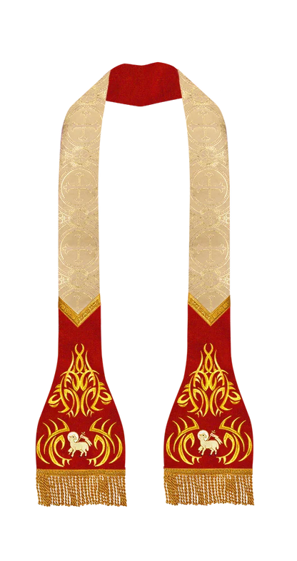 Roman Stole with Spiritual motif