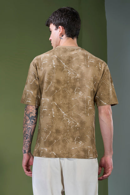Sand Stone - Aop Core Oversize T-shirt