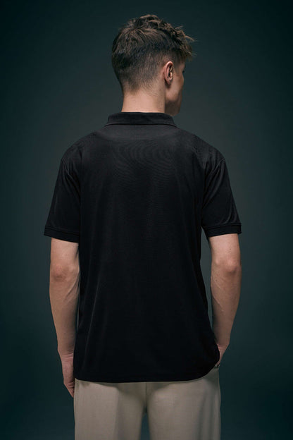 Smart Tech Polo - Black Plus Size