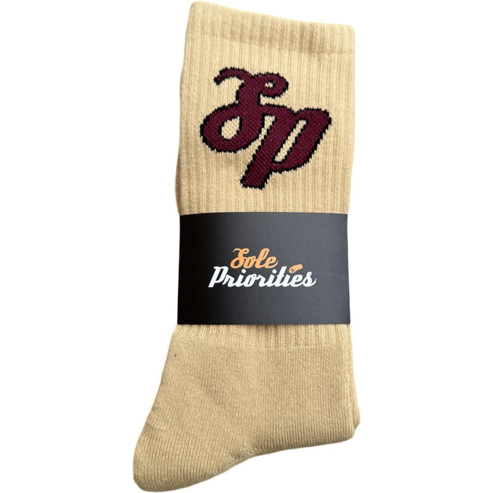 Sole Priorities Socks Gold/Garnet
