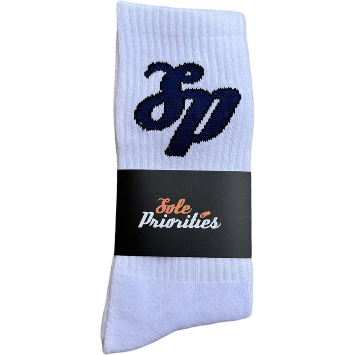 Sole Priorities Socks White/Navy