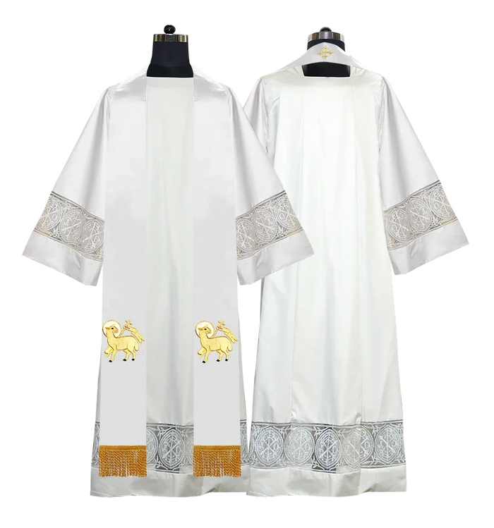 Bottom Motif / Agnus Dei / White