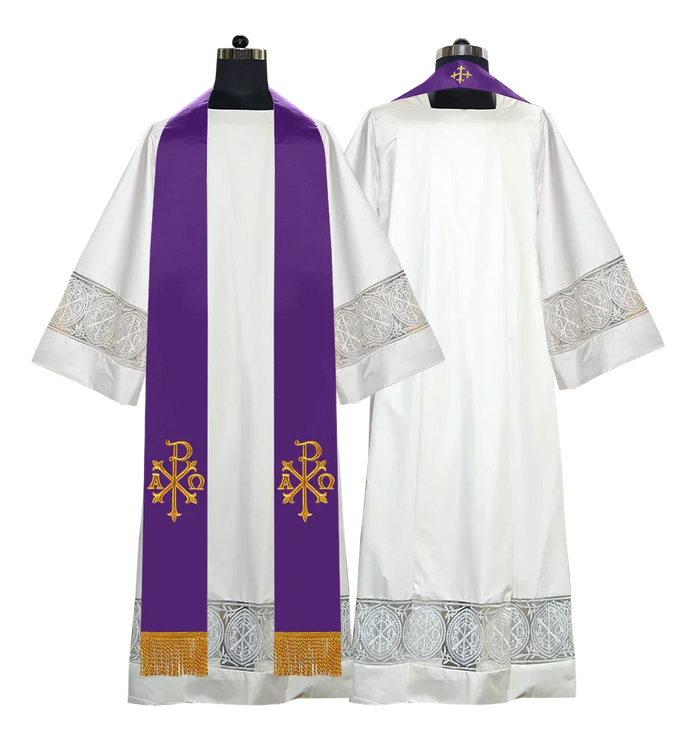Spiritual motif embroidered Stole