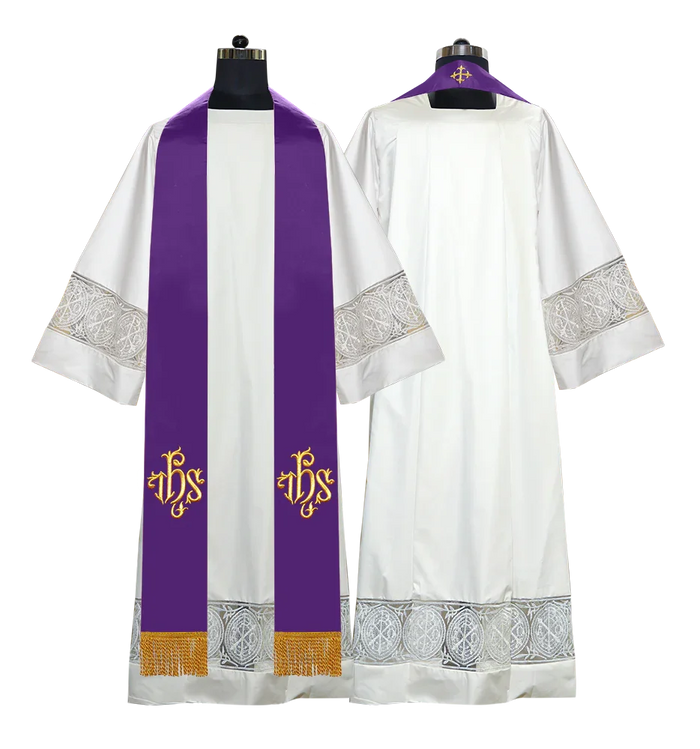 Spiritual motif embroidered Stole