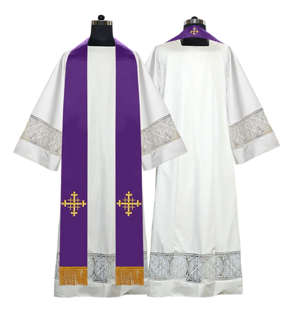 Spiritual motif embroidered Stole