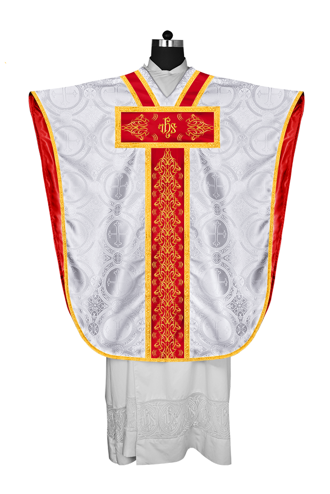 Damask / IHS / White - Red