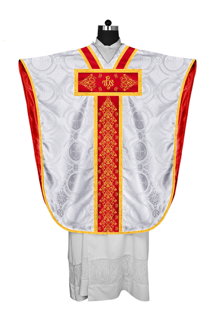 Damask / IHS / White - Red