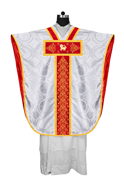Damask / Agnus Dei / White - Red