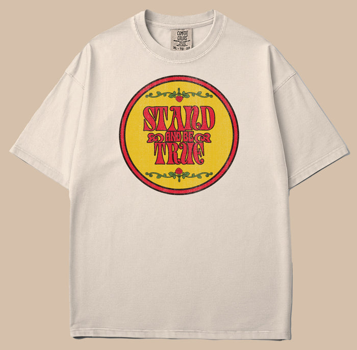 Stand And Be True Retro Garment Dyed Tee