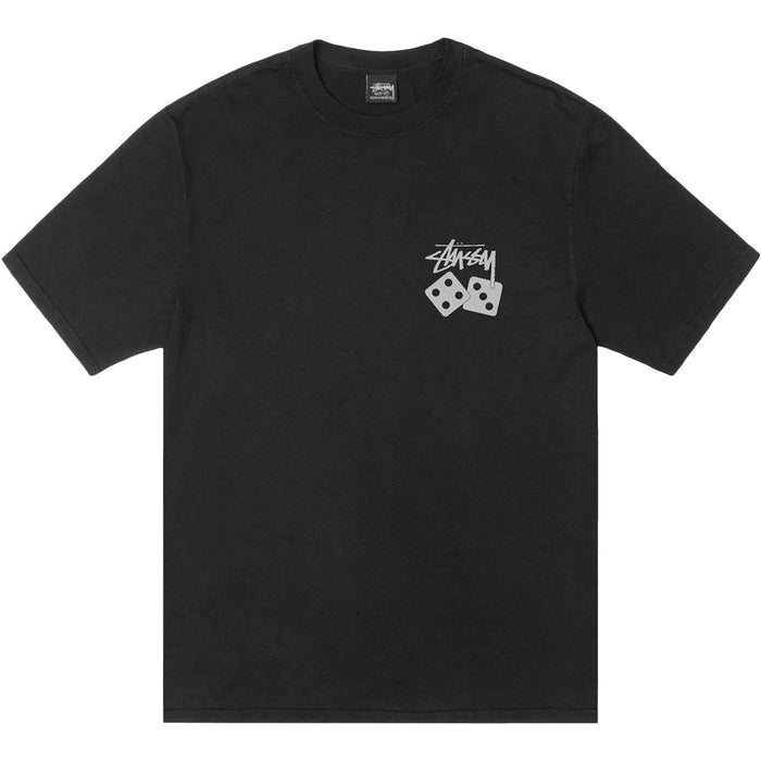 Stussy Dice Pigment Dyed Tee Black