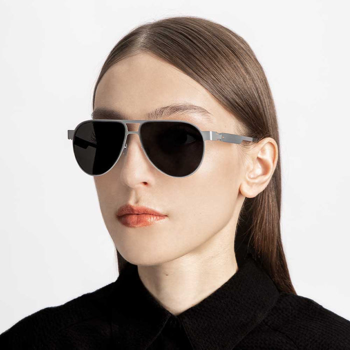 The No. 2, Sunglasses #2.4, Aviator, silver, Sunglasses,