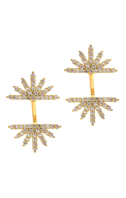 Art Deco Fan Ear Jackets