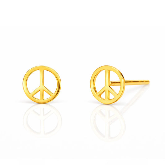Peace Sign Studs