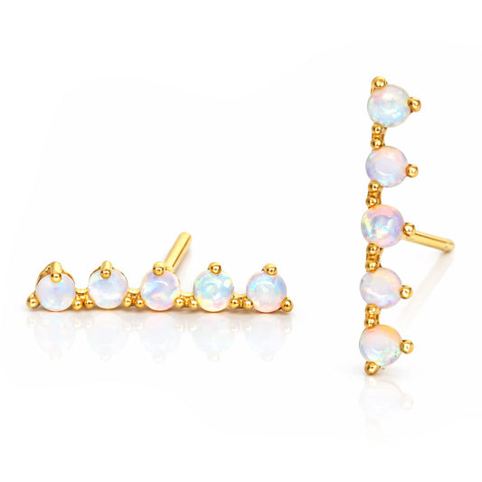 White Opal Ear Climber