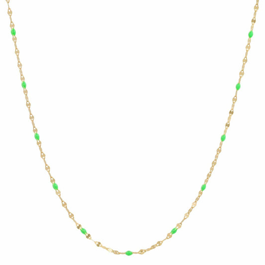 Gold Vermeil Sparkle Chain with Enamel Stations