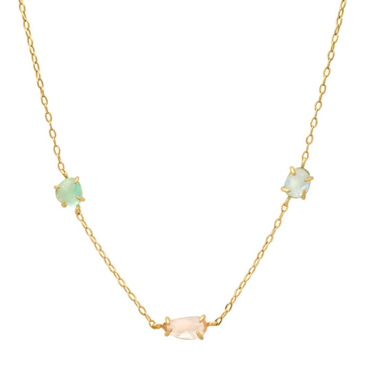 Pastel Glass Charm Necklace