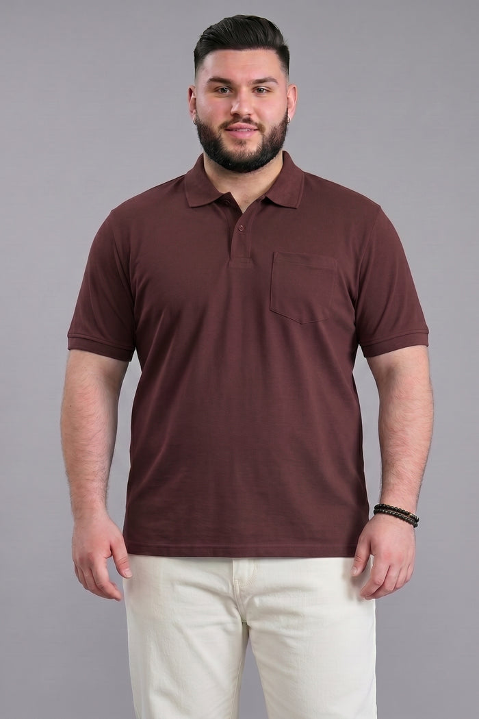 Teak - Zyric Pocket Polo Plus Size