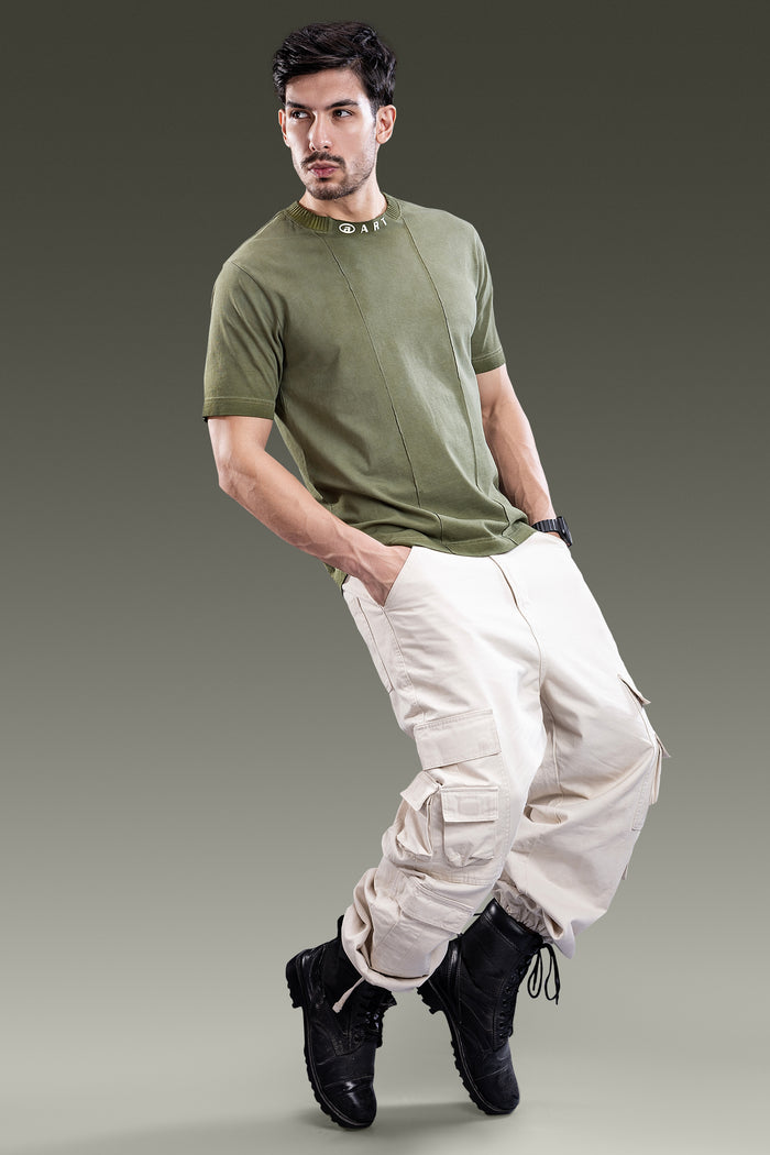 Urban Olive - Retro Oversize T-shirt