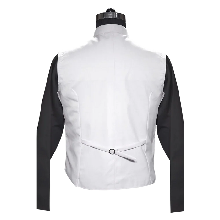 White Clergy Vest with trims