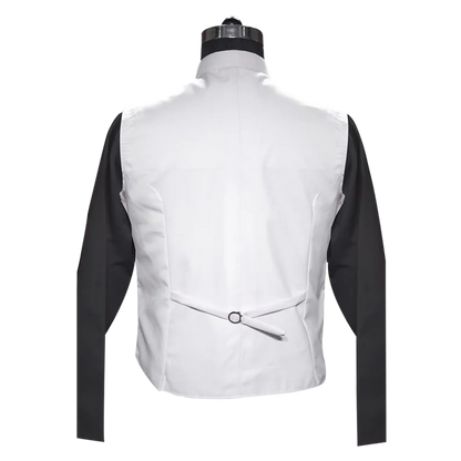 White Clergy Vest with trims