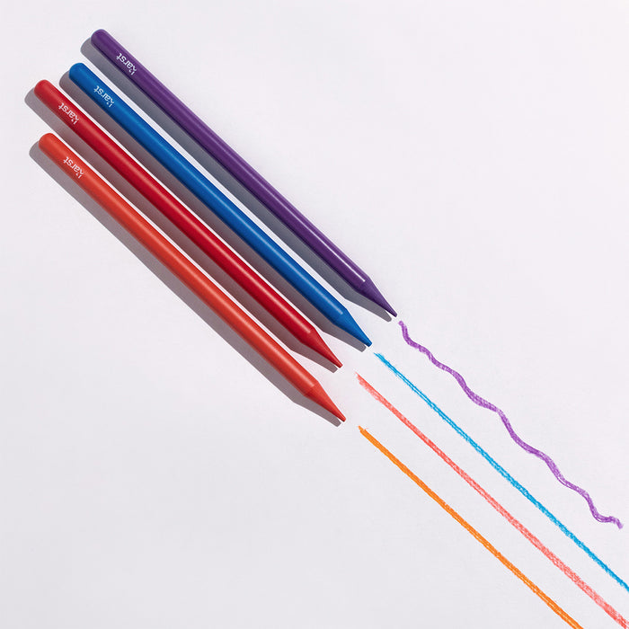 Karst woodless colored artist pencils drawing on paper, vibrant eco-friendly colored pencils for sketching, coloring, illustration, and creative art projects.